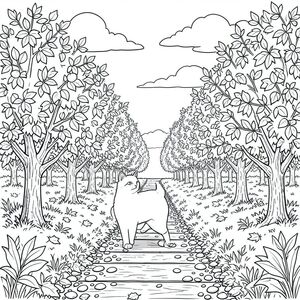 solo, (động vật đơn: 1.3), (bốn chân: 1.3), (một đầu: 1.3), (một đuôi: 1.2), (đúng giải phẫu: 1.4), mèo, vườn táo, hàng, cây cối, mùa thu, tán lá, dày đặc, ánh sáng mặt trời, , ấm áp, kết cấu, lá, , , nhiều lớp, độ sâu, phối cảnh, đường chân trời, bầu trời, đám mây, u ám, mưa, sương mù, , , mềm, khuếch tán, tự nhiên, , chiếu sáng, mộc mạc, phong hóa, bằng gỗ, con đường, đá, sỏi, lớp phủ, lá mùa thu,, trang màu, nghệ thuật đường nét, nền trắng,  trang màu, nghệ thuật đường nét, nền trắng, (solo: 1.3), (chủ đề đơn: 1.2), (đúng giải phẫu: 1.4), (giải phẫu hoàn hảo: 1.3), (tỷ lệ chính xác: 1.2)