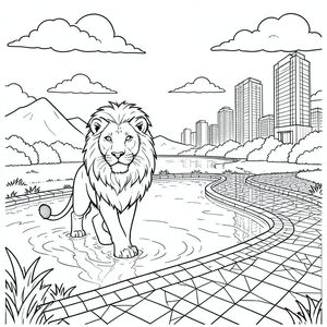 solo, (động vật đơn: 1.3), (bốn chân: 1.3), (một đầu: 1.3), (một đuôi: 1.2), (đúng giải phẫu: 1.4), sư tử, Hồ bơi, nước, phản chiếu, ánh sáng mặt trời, bầu trời, mây, núi, xa, cảnh quan thành phố, Tòa nhà, Hiện đại, bê tông, thủy tinh, kim loại, bề mặt phản chiếu, , Mở rộng, rộng, mở, cỏ, lối đi, lát gạch, khảm, , mẫu hình học, cách điệu, Thiết kế, Kiến trúc, cao tầng, thẳng đứng, độ sâu, phối cảnh, mờ, chuyển động, dòng nước, trang màu, nghệ thuật đường nét,  nền trắng, trang màu, nghệ thuật đường nét, nền trắng, (solo: 1.3), (chủ đề đơn: 1.2), (đúng giải phẫu: 1.4), (giải phẫu hoàn hảo: 1.3), (tỷ lệ chính xác: 1.2)