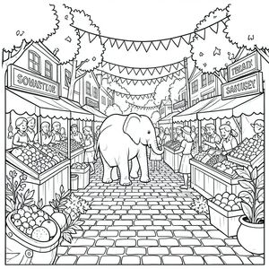 solo, (côn trùng đơn: 1.3), (sáu chân: 1.3), (đúng giải phẫu: 1.4), voi, quầy hàng, trái cây, lều, quảng trường, nhộn nhịp, thị trường, vỉa hè, đá cuội, ánh sáng mặt trời, , , hàng, sắp xếp, chi tiết, kết cấu, phản chiếu, lý lịch, đô thị, sống động, đông đúc, lễ hội, mùa thu, mùa gặt, sản xuất, hàng hóa, bảng chỉ dẫn, biểu ngữ, cờ, cây, tán lá, lý lịch, phối cảnh, chiều sâu, thành phần, tiêu điểm, phong trào, năng lượng, không khí, trang màu, nghệ thuật đường, nền trắng, trang màu,  Nghệ thuật đường nét, nền trắng, (solo: 1.3), (chủ đề đơn: 1.2), (chính xác về mặt giải phẫu: 1.4), (giải phẫu hoàn hảo: 1.3), (tỷ lệ chính xác: 1.2)