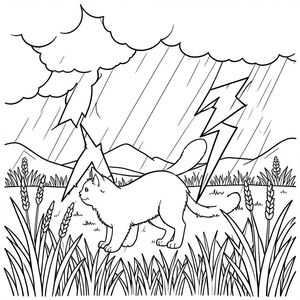 solo, (động vật đơn: 1.3), (bốn chân: 1.3), (một đầu: 1.3), (một đuôi: 1.2), (đúng giải phẫu: 1.4), (mèo: 1.5), bão, thảo nguyên, sét, tia chớp, rộng, bão, phong cảnh, dữ dội, mưa, sét đánh, bão, thảo nguyên, cỏ, cao, thân cây, trang màu, nghệ thuật đường nét, nền trắng, (solo: 1.3), (chủ đề đơn: 1.2), (đúng giải phẫu: 1.4), (giải phẫu hoàn hảo: 1.3), (tỷ lệ chính xác: 1.2)