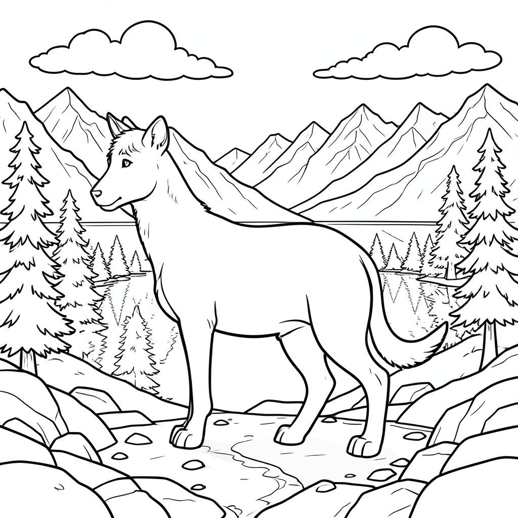 solo, chủ đề đơn, bốn chân, một đầu, một cái đuôi, đúng về mặt giải phẫu, thú vật, Hồ Alpine, Đỉnh tuyết, núi đá, sự phản chiếu, ánh sáng mặt trời, những đám mây, phối cảnh khí quyển, trắng, Địa hình đá, cây thông, trang màu, nghệ thuật đường, nền trắng, solo, chủ đề đơn, đúng về mặt giải phẫu, giải phẫu hoàn hảo