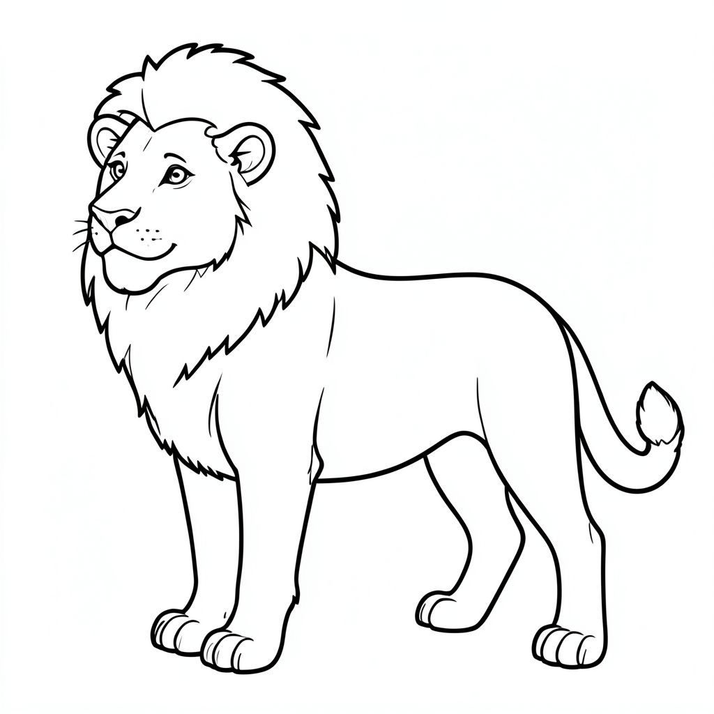 solo, chủ đề đơn, bốn chân, một đầu, một đuôi, đúng giải phẫu, sư tử, , trang màu, nghệ thuật đường nét, nền trắng, solo, chủ đề đơn, đúng giải phẫu, giải phẫu hoàn hảo