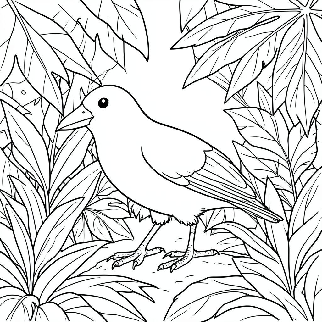 solo, một con chim, hai chân, hai cánh, một mỏ, đúng giải phẫu, chim, Rừng rậm, Bụi rậm, lá cây, nhiệt đới, dày đặc, Tán lá, ánh sáng mặt trời, rõ ràng, đơn giản, dọn dẹp, trang màu, nghệ thuật đường, nền trắng, solo, chủ đề đơn, đúng giải phẫu, giải phẫu hoàn hảo
