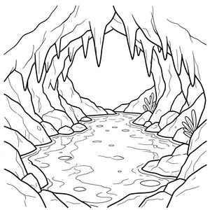 phát quang sinh học, hang động, nhũ đá, hồ ngầm, ướt, đá, đá, khoáng chất, phản chiếu, nước