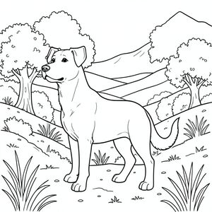 solo, chủ đề đơn, một đầu, hai mắt, hai tai, bốn chân, một đuôi, tỷ lệ tự nhiên, quy mô thích hợp trong môi trường, đúng giải phẫu,, cây cối, sườn đồi, Địa Trung Hải, rộng mở, mở rộng, ánh nắng, những ngọn đồi thoai thoải, trái đất kết cấu, cỏ khô, núi xa, trang màu, nghệ thuật đường, nền trắng, solo, chủ đề đơn, đúng giải phẫu, giải phẫu hoàn hảo