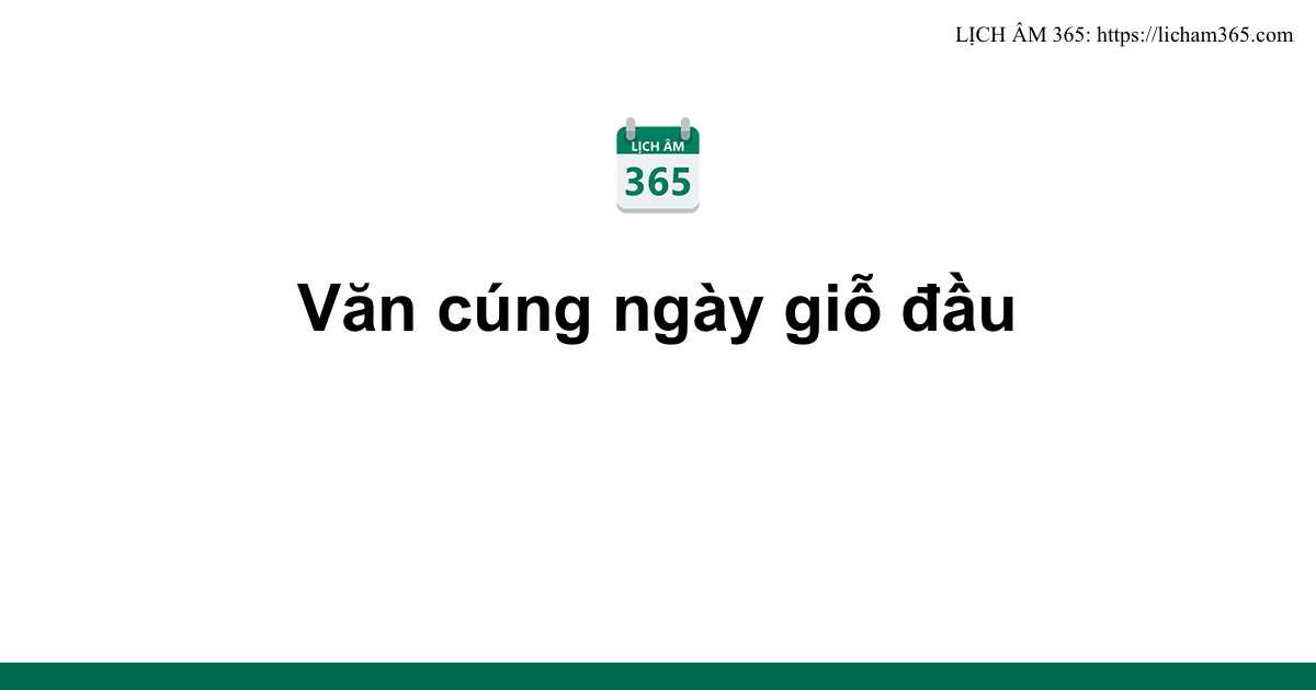 Văn cúng ngày giỗ đầu 