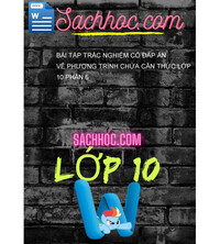 Tải Bài tập trắc nghiệm có đáp án về phương trình chứa căn thức lớp 10 phần 6