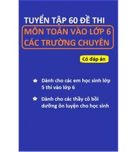 Tải Tuyển tập 60 đề thi môn Toán vào lớp 6 các trường chuyên