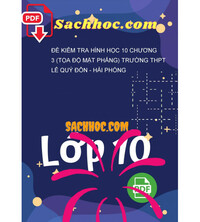 Tải Đề kiểm tra Hình học 10 chương 3 (Tọa độ mặt phẳng) trường THPT Lê Quý Đôn - Hải Phòng