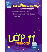 Tải Đề thi thử học kì 1 môn Hóa học lớp 11 THPT Thới Bình có đáp án