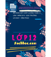 Tải Đề khảo sát chất lượng Toán 12 lần 1 năm 2019 - 2020 trường Lê Xoay - Vĩnh Phúc