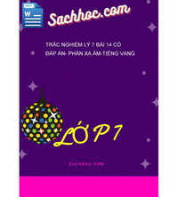 Tải Trắc Nghiệm Lý 7 Bài 14 Có Đáp Án- Phản Xạ Âm-Tiếng Vang