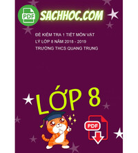 Tải Đề kiểm tra 1 tiết môn Vật lý lớp 8 năm 2018 - 2019 trường THCS Quang Trung