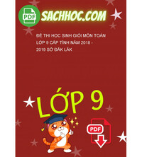 Tải Đề thi học sinh giỏi môn Toán lớp 9 cấp tỉnh năm 2018 - 2019 sở Đăk Lăk