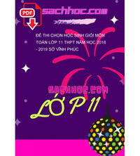 Tải Đề thi chọn học sinh giỏi môn Toán lớp 11 THPT năm học 2018 - 2019 sở Vĩnh Phúc