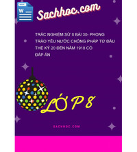 Tải Trắc Nghiệm Sử 8 Bài 30- Phong Trào Yêu Nước Chống Pháp Từ Đầu Thế Kỷ 20 Đến Năm 1918 Có Đáp Án