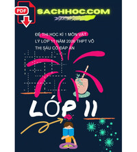 Tải Đề thi học kì 1 môn Vật lý lớp 11 năm 2006 THPT Võ Thị Sáu có đáp án