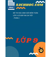 Tải Đề thi học sinh giỏi môn Toán lớp 9 có đáp án chi tiết - Phần 2