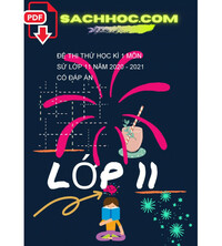 Tải Đề thi thử học kì 1 môn Sử lớp 11 năm 2020 - 2021 có đáp án