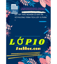 Tải Bài tập trắc nghiệm có đáp án về phương trình tích lớp 10 phần 1