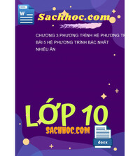 Tải Chương 3 phương trình hệ phương trình bài 5 hệ phương trình bậc nhất nhiều ẩn