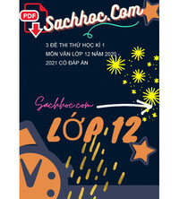 Tải 3 Đề thi thử học kì 1 môn Văn lớp 12 năm 2020 - 2021 có đáp án