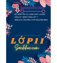 Tải Đề kiểm tra tự luận chất lượng giữa kì 1 môn toán lớp 11 năm 2019 trường thtp nguyễn bính