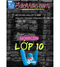 Tải Đề Thi HSG Văn Lớp 10 Năm 2020-2021 Trường Trần Nguyên Hãn Vòng 1 Có Đáp Án