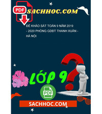 Tải Đề khảo sát Toán 9 năm 2019 - 2020 phòng GDĐT Thanh Xuân - Hà Nội