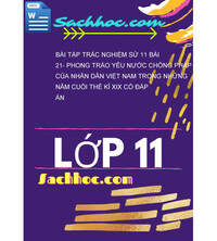 Tải Bài Tập Trắc Nghiệm Sử 11 Bài 21- Phong trào yêu nước chống Pháp của nhân dân Việt Nam trong những năm cuối thế kỉ XIX có đáp Án