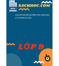 Tải Chuyên Đề Bồi Dưỡng Học Sinh Giỏi Lý 9 Phần Cơ Học