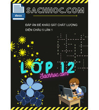 Tải đáp án đề khảo sát chất lượng Diễn Châu 5 lần 1