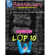 Tải Ebook ngân hàng câu hỏi trắc nghiêm môn sinh học lớp 10