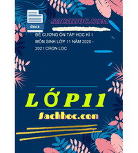 Tải Đề cương ôn tập học kì 1 môn Sinh lớp 11 năm 2020 - 2021 chọn lọc