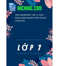 Tải Trắc Nghiệm Địa 7 Bài 15- Hoạt Động Công Nghiệp Ở Đới Ôn Hòa Có Đáp Án