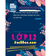 Tải Đề Thi Thử THPT Quốc Gia Môn Văn 2020 Trường Quang Hà Lần 1 Có Đáp Án