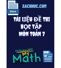 Tải Đề thi học sinh giỏi môn Toán lớp 7 có đáp án chi tiết - Phần 12