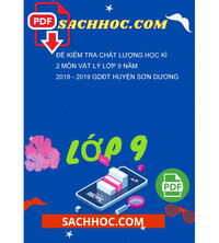 Tải Đề kiểm tra chất lượng học kì 2 môn Vật lý lớp 9 năm 2018 - 2019 GDĐT huyện sơn dương