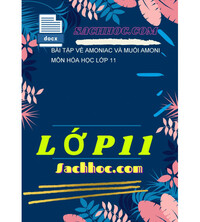Tải Bài tập về amoniac và muối amoni môn hóa học lớp 11