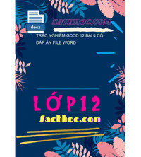 Tải Trắc Nghiệm GDCD 12 Bài 4 Có Đáp Án File Word