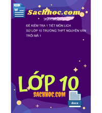 Tải Đề kiểm tra 1 tiết môn lịch sử lớp 10 trường thpt nguyễn văn trỗi mã 1