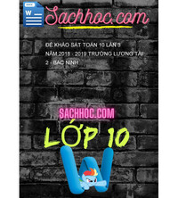 Tải Đề khảo sát Toán 10 lần 3 năm 2018 - 2019 trường Lương Tài 2 - Bắc Ninh