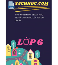 Tải Trắc Nghiệm Sinh 6 Bài 28- Cấu Tạo Và Chức Năng Của Hoa Có Đáp Án