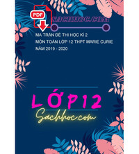 Tải Ma trận đề thi học kì 2 môn Toán lớp 12 THPT Marie Curie năm 2019 - 2020