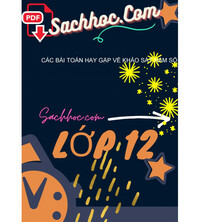 Tải Các bài toán hay gặp về Khảo sát Hàm số