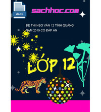 Tải Đề Thi HSG Văn 12 Tỉnh Quảng Nam 2019 Có Đáp Án