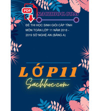 Tải Đề thi học sinh giỏi cấp tỉnh môn Toán lớp 11 năm 2018 - 2019 sở Nghệ An (Bảng A)