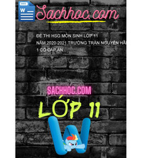 Tải Đề Thi HSG Môn Sinh Lớp 11 Năm 2020-2021 Trường Trần Nguyên Hãn Vòng 1 Có Đáp Án