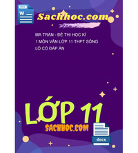 Tải Ma trận - đề thi học kì 1 môn Văn lớp 11 THPT Sông Lô có đáp án