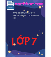 Tải Trắc Nghiệm Lý 7 Bài 16 Có Đáp Án- Tổng Kết Chương II Âm Học